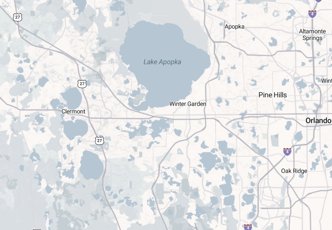 Map showing key locations around Bella Collina